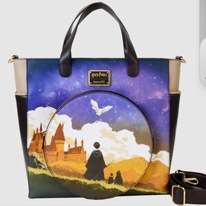 Warner Bros. Harry Potter Scenic Tote - Blue and Brown